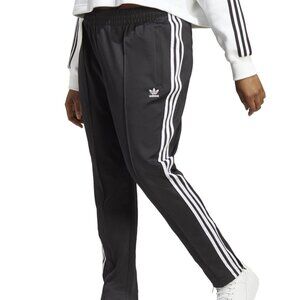 Adidas SST Womens Black Slim Fit Track Pants Plus Size 2X